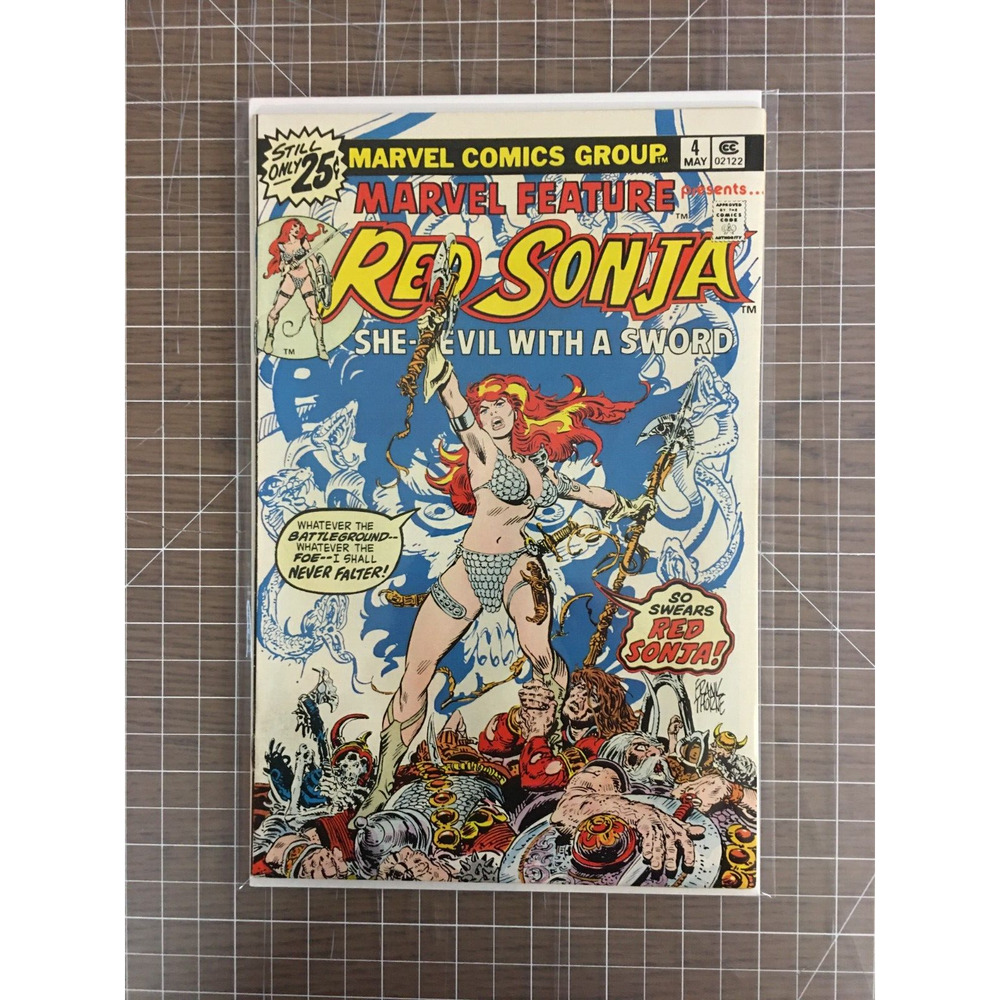 Marvel Feature #4 Red Sonja - Eyes Of The Gorgon - Marvel Comic (1976) 6-7